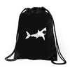 shark 'bite me' Drawstring Bags