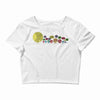 planetary chatter vectorized Crop Top