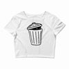 garbage ghost Crop Top