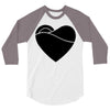 black heart 3/4 Sleeve Shirt