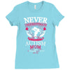 THE POWER OF AN Autism Mom Ladies Fitted T-Shirt