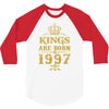 kings are born in 1997 3/4 Sleeve Shirt
