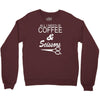 all i need is coffee sciossors Crewneck Sweatshirt