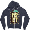 pop off Zipper Hoodie