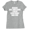 brains are awesome i wish everybody had one Ladies Fitted T-Shirt