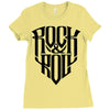 rock music Ladies Fitted T-Shirt