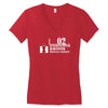 case ih farm center line Women's V-Neck T-Shirt