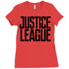 justice league Ladies Fitted T-Shirt