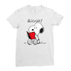 snoopy 2 Ladies Fitted T-Shirt