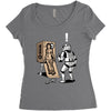 metal wars solid Women's Triblend Scoop T-shirt