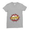 POW! Funny Explosion Cartoon Ladies Fitted T-Shirt