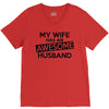 awesome husband V-Neck Tee