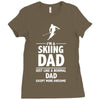 i'm a skiing dad   daddy Ladies Fitted T-Shirt
