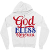 god bless america Zipper Hoodie