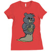 mucus bear Ladies Fitted T-Shirt
