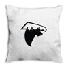 atlanta skyline falcons logo Throw Pillow