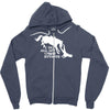 i do all my own stunts horse Zipper Hoodie