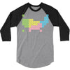 periodic table of america 3/4 Sleeve Shirt
