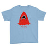 red blue shark Youth Tee
