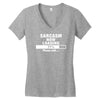 sarcasm now loading Women's V-Neck T-Shirt