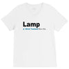 lamp   brick tamland likes this facebook thumbs up mens white t shirt V-Neck Tee