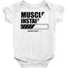 muscles installing Baby Onesie