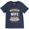 Super Cool Wife Of A Freaking Awesome Husband V-Neck Tee