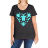 sea turtle sea life Ladies Curvy T-Shirt
