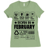 Born In February Ladies Fitted T-Shirt