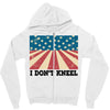I Don't Kneel Zipper Hoodie