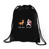 your aunt my aunt Drawstring Bags