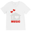 new i love house V-Neck Tee