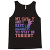 my cat and i stay in tonight Tank Top