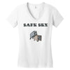 safe sex Women's V-Neck T-Shirt