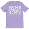wine makes me happy you, not so much T-Shirt