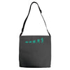 evolution of turtles Adjustable Strap Totes