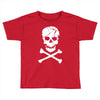 skull and crossbones pirate neon Toddler T-shirt