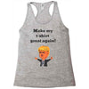 make my t shirt great again Racerback Tank