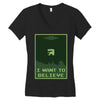 buried believer Women's V-Neck T-Shirt