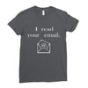 i read your email Ladies Fitted T-Shirt