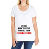 If You Didn't Put it in Here Then Don't Touch it Ladies Curvy T-Shirt
