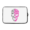two coloured skull Laptop sleeve