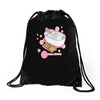 clean eating Drawstring Bags