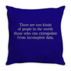 incomplete data people Throw Pillow