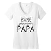 best dad get promoted to papa Women's V-Neck T-Shirt