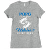 Pops is my Name Fishing Is My Game Ladies Fitted T-Shirt