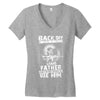 Back Off I Have A Crazy Grandpa And I am not Afraid To Use Him Women's V-Neck T-Shirt