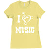 i love music Ladies Fitted T-Shirt