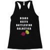 bears beets battlestar galactica Racerback Tank