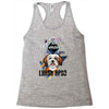 who loves lhasa apso Racerback Tank